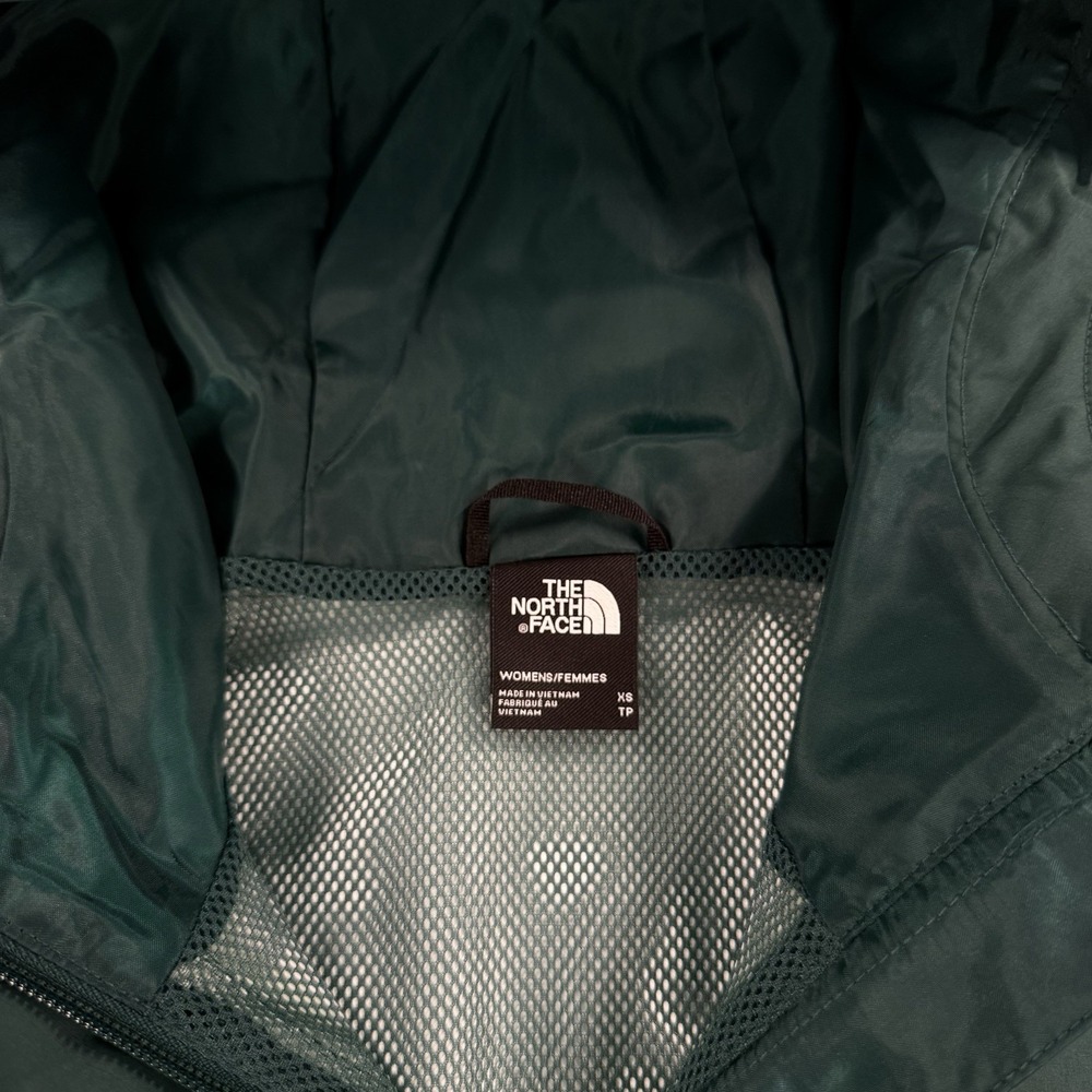 North Face Antora Rain Parka Jacket‎ XS Nori Green Dark Dryvent Zip Hooded Coat - Picture 3 of 13